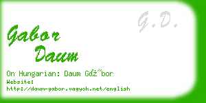 gabor daum business card